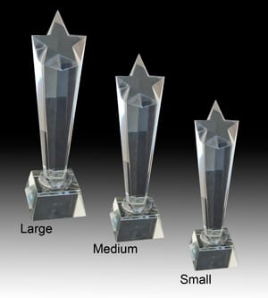 Star Column with Acrylic Plaque Star Awards
